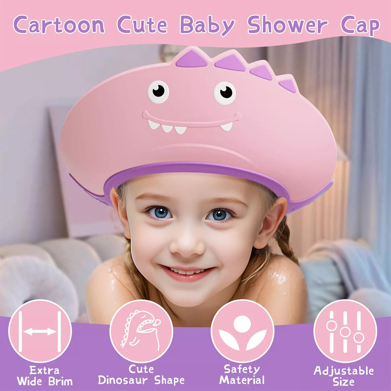 Soft Adjustable Visor Hat Safe Shower Bathing for Baby, Kids