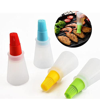 Portable Oil Bottle Barbecue Brush Silicone Kitchen