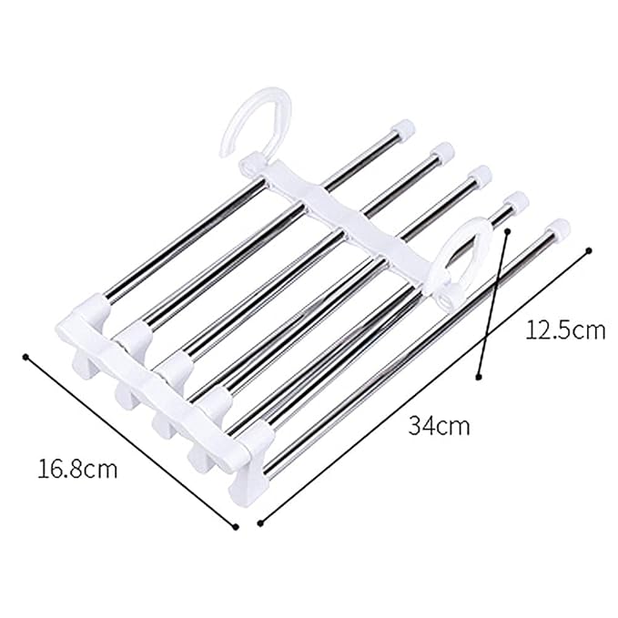 5 in 1 Hanger, Multi-Layer,Clothes Hanging Stainless SteeL