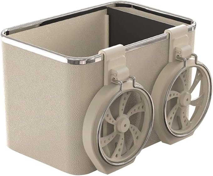 Storage Box with 2 Foldable Cup Holder Multifunctional
