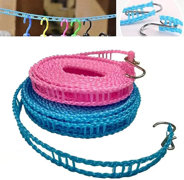 Windproof Anti-Slip Clothes Washing Line Drying 5 Meter