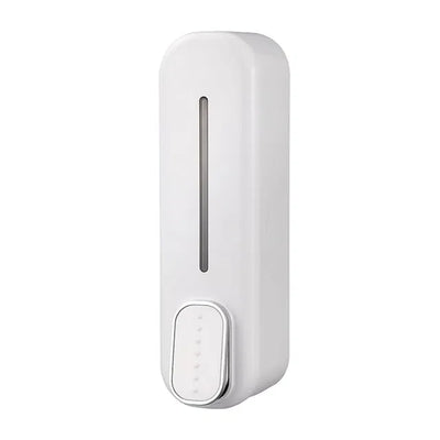 Wall Mount Hand Liquid Shampoo Shower Gel Dispenser for Hotel Bathroom White