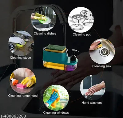 3 in 1 Soap Dispenser for Kitchen Dishwasher